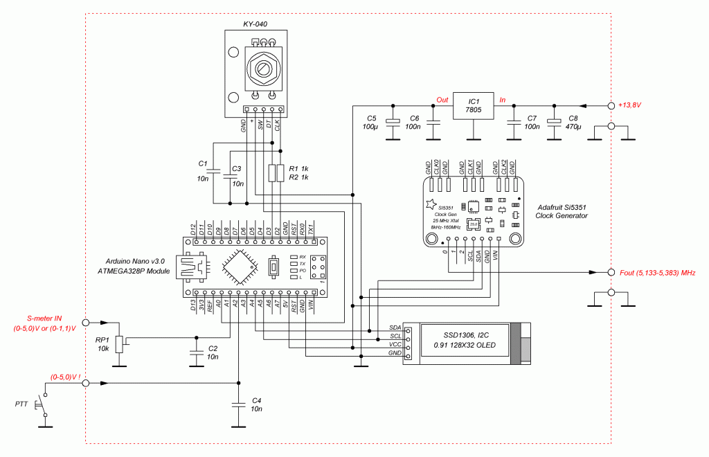 si5351_vfo_20m_cw_02_oled_091_s_meter_rx_tx.gif